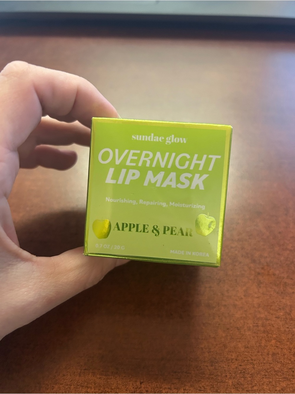 Sundae Glow Overnight Lip Mask Apple & Pear 0.7 oz Hydrating Repair Treatment